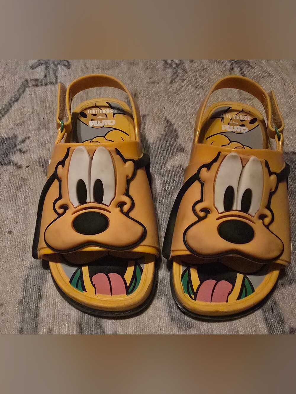 Mini Melissa Kids' Yellow Pluto Sandals